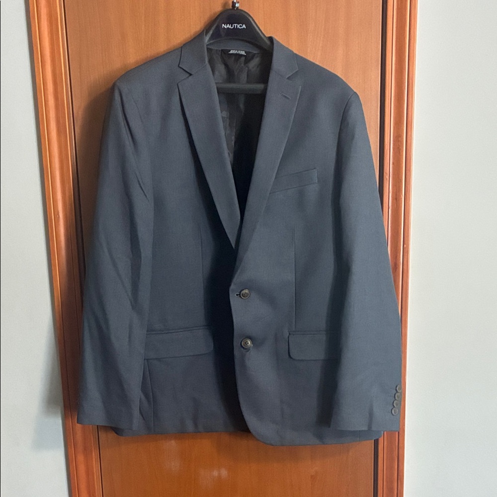 Haggar Men's Bluish Gray Blazer